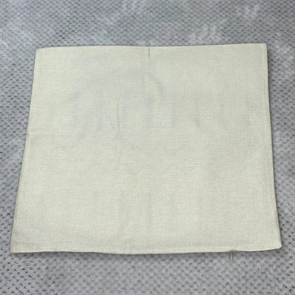 Unbranded 1 Pillowcase Cover Beige Grey Stripes Handmade Zip Closure Home Decor - Picture 3 of 5